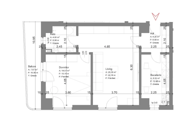 Apartament 2 camere - Alexandru cel Bun