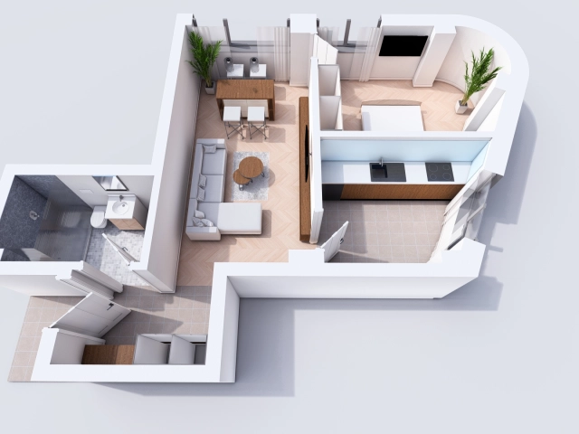 Apartament 2 camere - Bucium