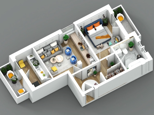 Apartament 2 camere - Visani