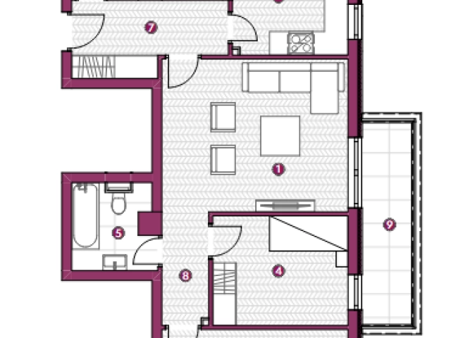 Apartament 3 camere - Galata