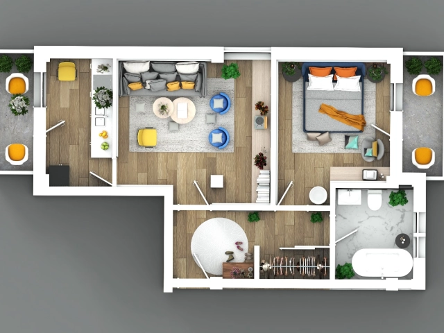 Apartament 2 camere - Visani