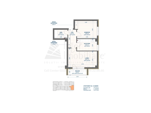 Apartament 2 camere - Nicolina