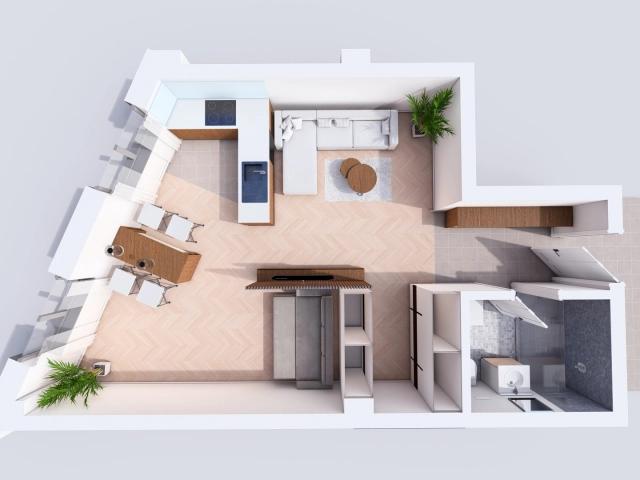 Apartament 1 camere - Bucium