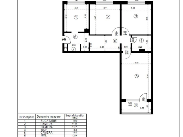 Apartament 3 camere - Alexandru cel Bun