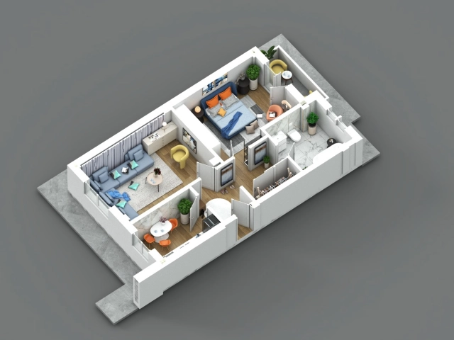 Apartament 2 camere - Visani