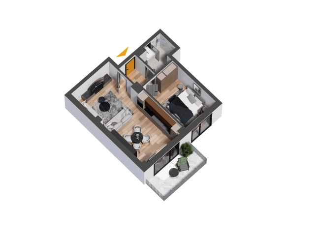 Apartament 2 camere - CUG