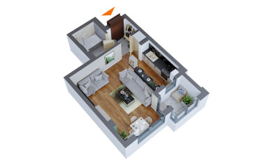 Apartament de vanzare, o camera Dacia 145011