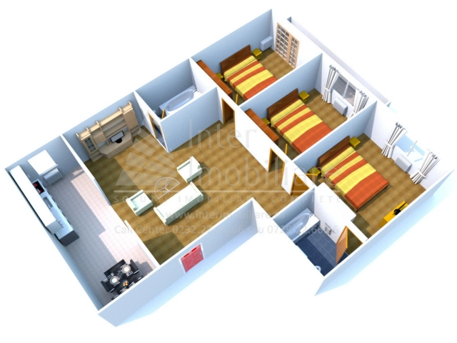 Apartament 4 camere - Alexandru cel Bun
