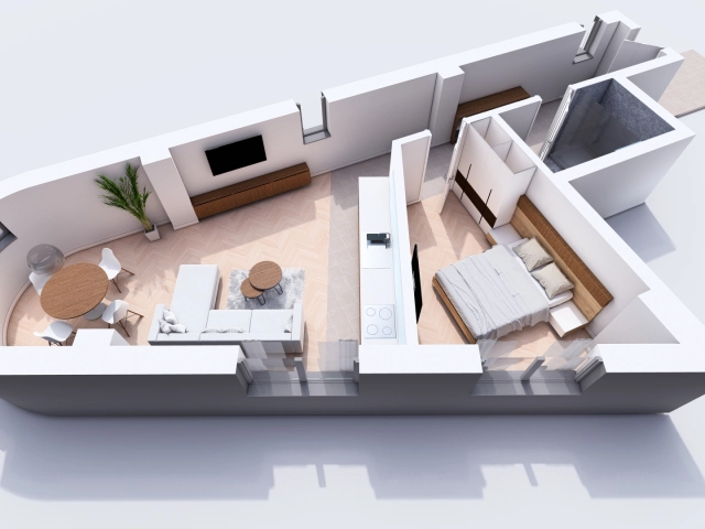 Apartament 2 camere - Bucium