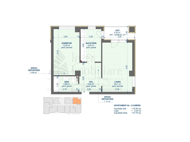 Apartament 2 camere - CUG