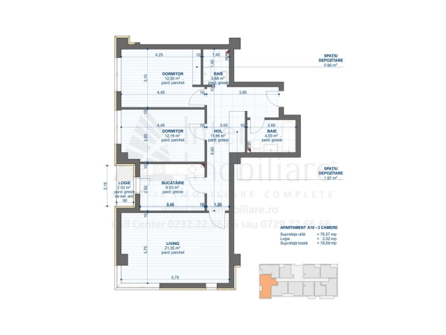 Apartament 3 camere - Nicolina