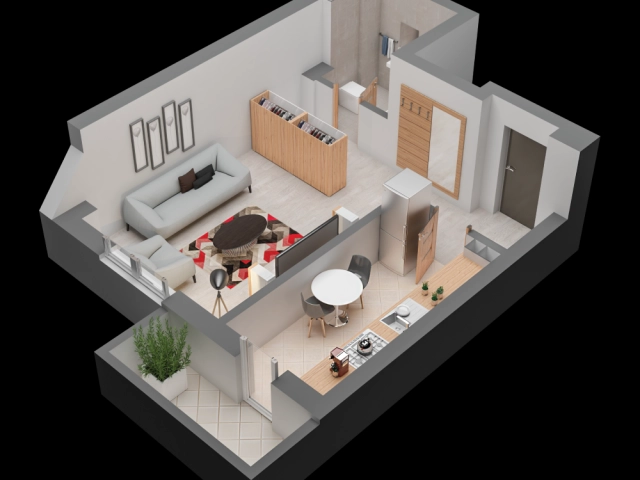 Apartament 1 camere - Dacia