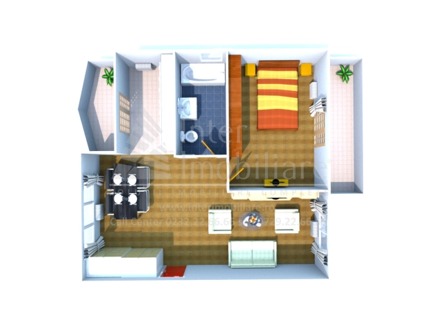 Apartament 2 camere - Bucium