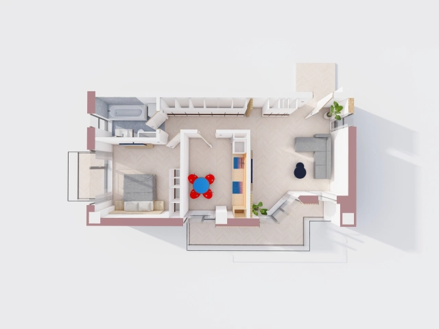 Apartament 2 camere - Bucium