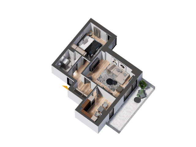 Apartament 2 camere - CUG