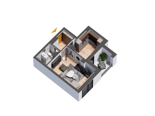 Apartament 1 camere - Nicolina