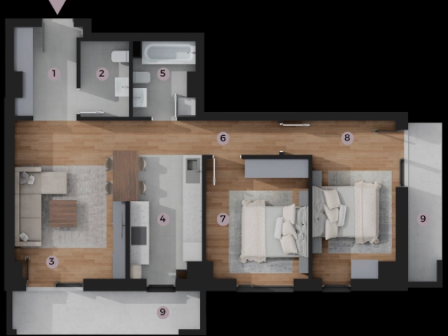 Apartament 3 camere - Tatarasi