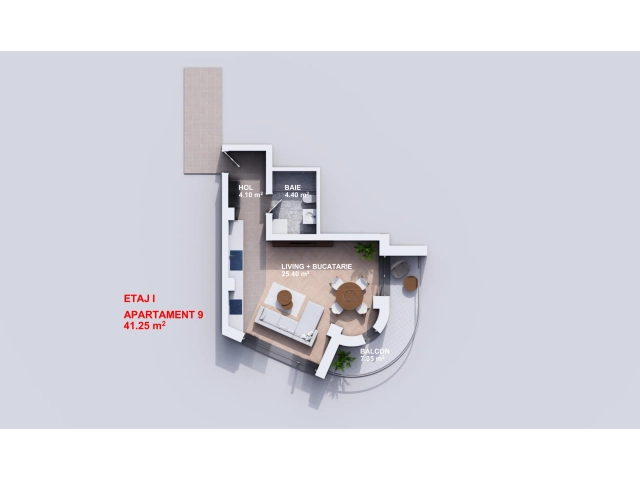 Apartament 1 camere - Bucium