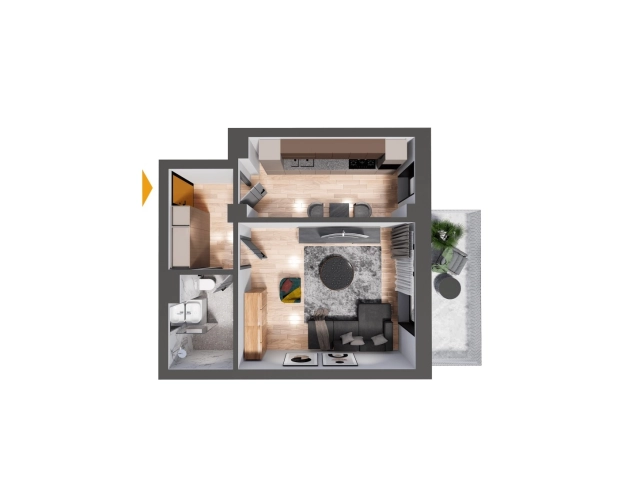 Apartament 1 camere - Nicolina