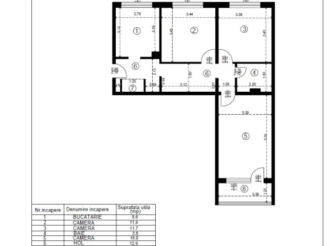 Apartament 3 camere - Alexandru cel Bun