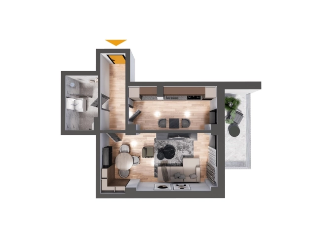 Apartament 1 camere - Nicolina