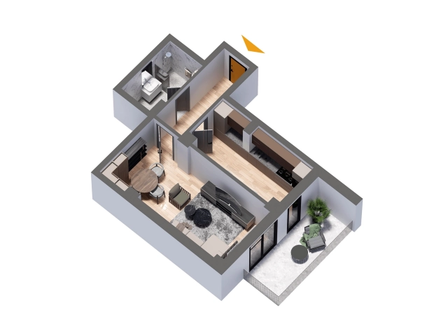 Apartament 1 camere - Nicolina