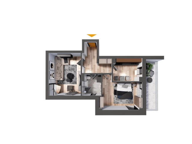 Apartament 2 camere - CUG
