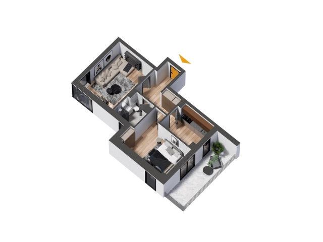 Apartament 2 camere - CUG