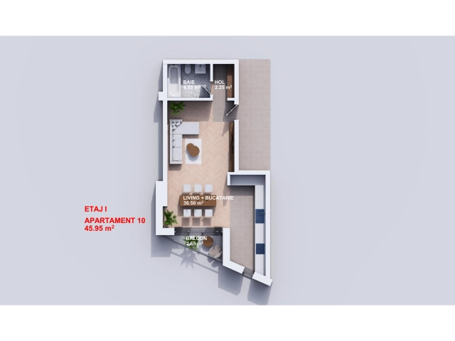 Apartament 1 camere - Bucium