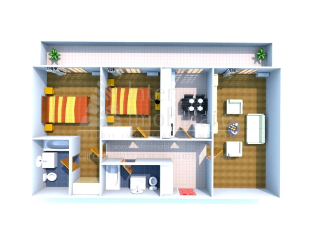Apartament 3 camere - Pacurari