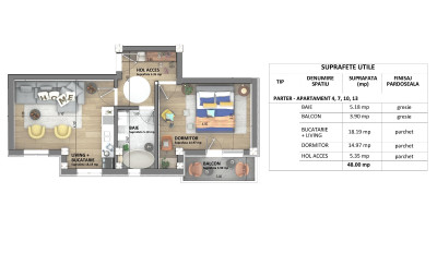 Apartament de vanzare 2 camere Visani 161770