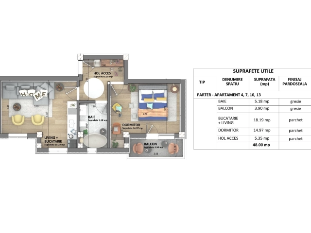 Apartament 2 camere - Visani