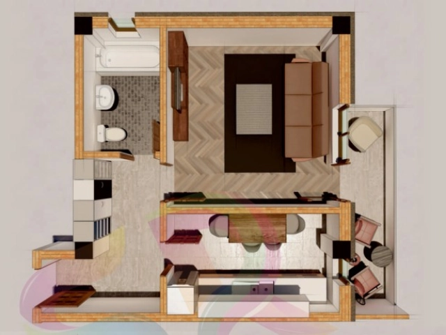Apartament 1 camere - Bucium