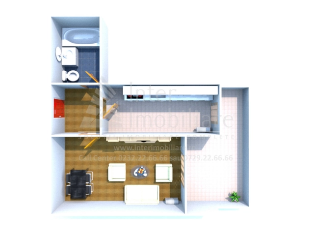 Apartament 1 camere - Alexandru cel Bun