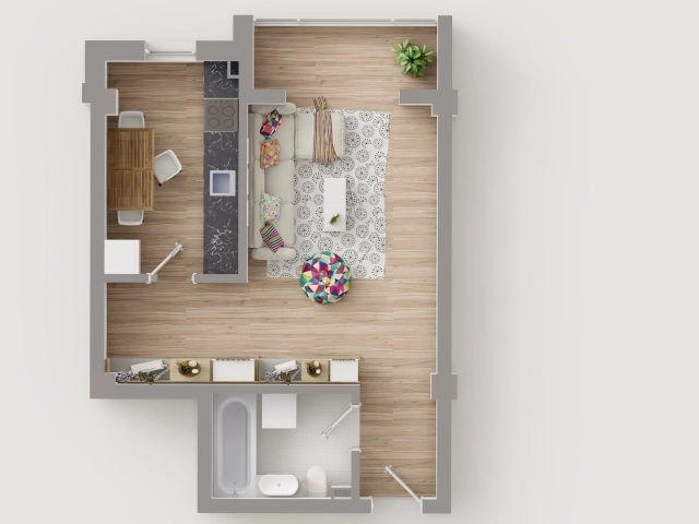 Apartament 2 camere - Popas Pacurari