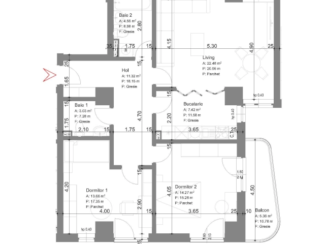Apartament 3 camere - Alexandru cel Bun