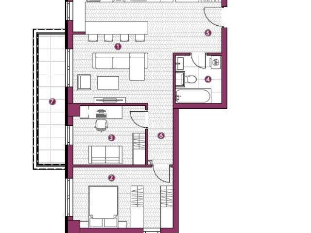 Apartament 3 camere - Galata