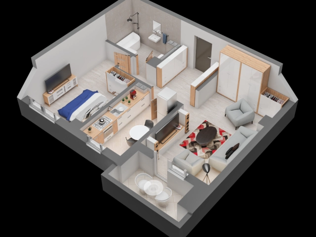 Apartament 2 camere - Dacia