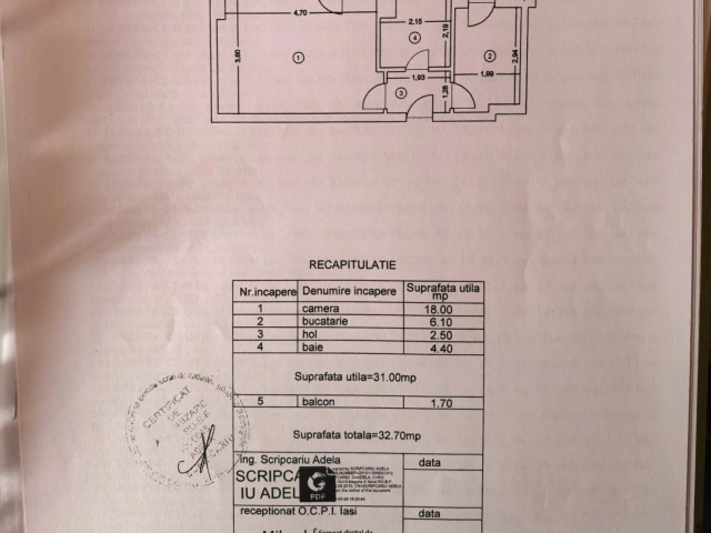 Apartament 1 camere - Podu Ros