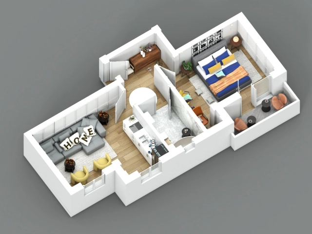 Apartament 2 camere - Visani