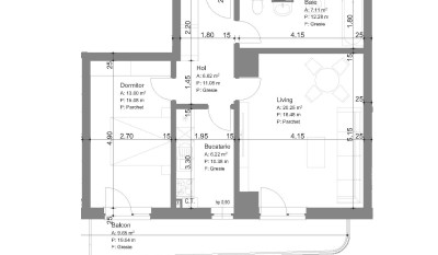 Apartament de vanzare, 2 camere Alexandru cel Bun 158142