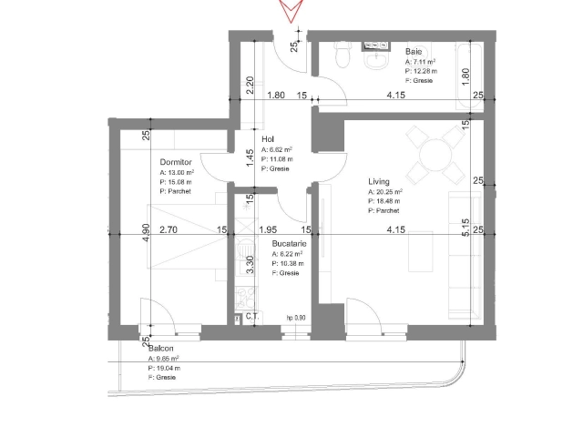 Apartament 2 camere - Alexandru cel Bun