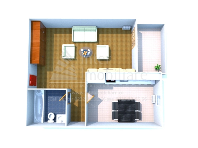 Apartament 2 camere - Podul de Fier