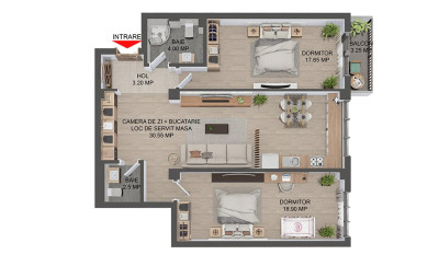 Apartament de vanzare, 3 camere Popas Pacurari 150930