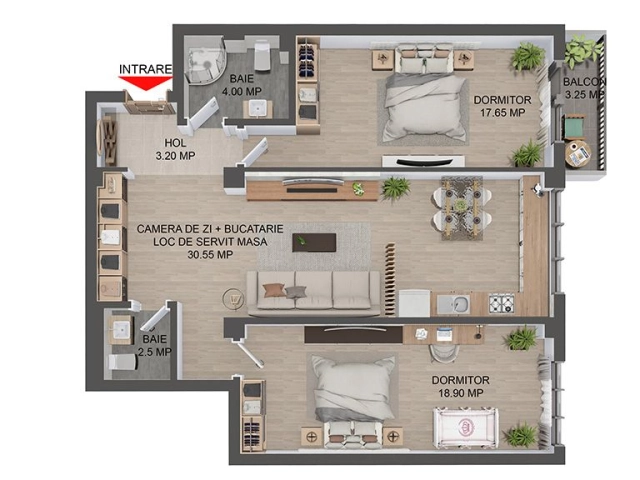 Apartament 3 camere - Popas Pacurari