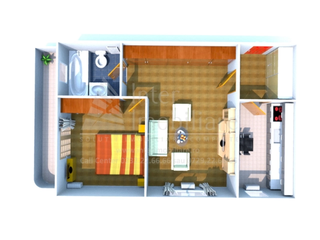 Apartament 2 camere - Alexandru cel Bun