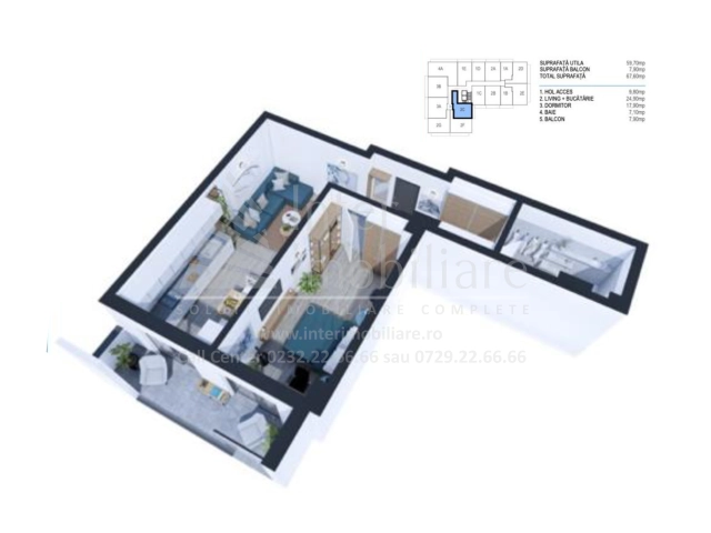 Apartament 2 camere - Nicolina