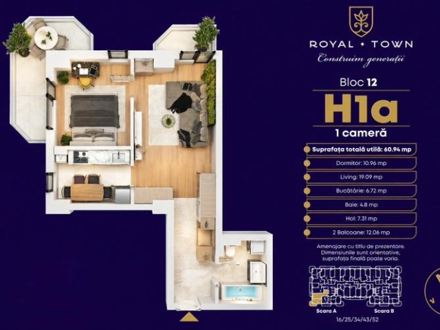 Apartament 1 camere - Copou