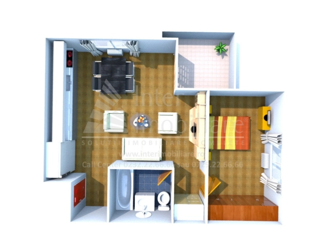 Apartament 2 camere - Podul de Fier