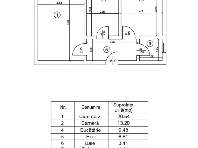 Apartament 2 camere - Pacurari